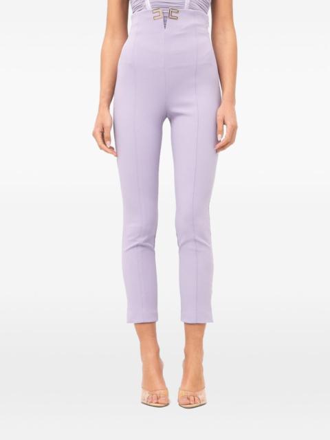 ELISABETTA FRANCHI logo cropped trousers