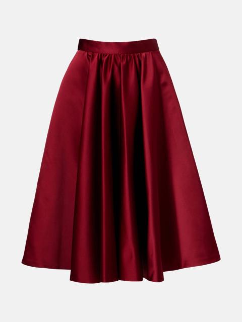 Max Mara Farneto duchess satin midi skirt