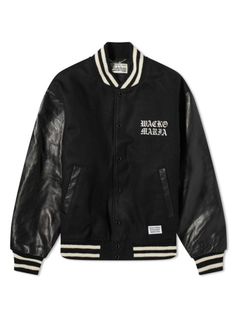 Wacko Maria Leather Varsity Jacket