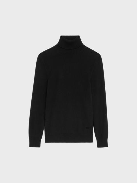 Triomphe turtleneck sweater in fine Cashmere