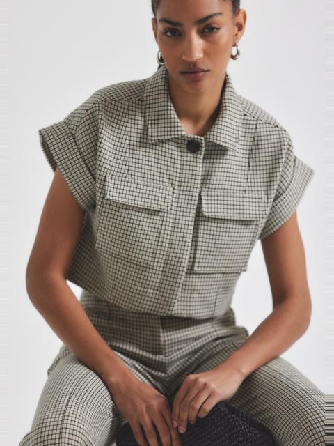 DEREK LAM 10 CROSBY NICOLAS SHORT SLEEVE JACKET