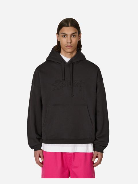 Stüssy Relaxed Oversized Hooded Sweatshirt Black
