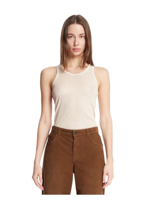 Lemaire Beige Viscose and Silk Top