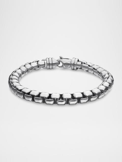 DAVID YURMAN Men's Box Chain Bracelet in Silver, 7mm, Size 8"