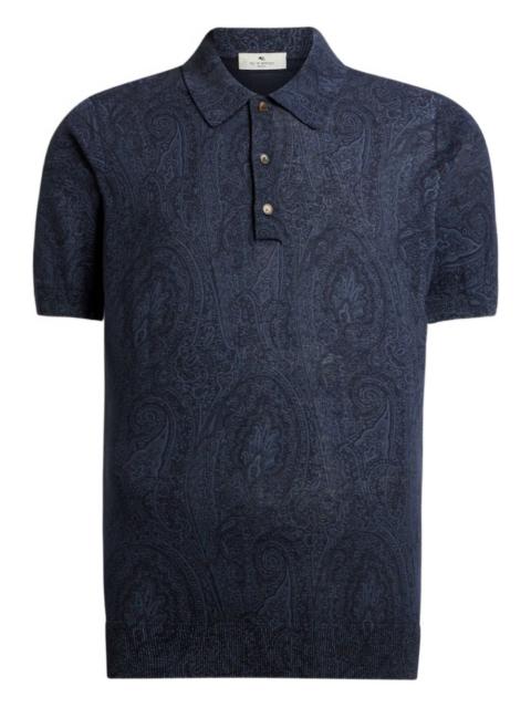 Etro floral-paisley polo shirt