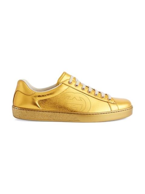 GUCCI Gold Metallic Ace Sneaker