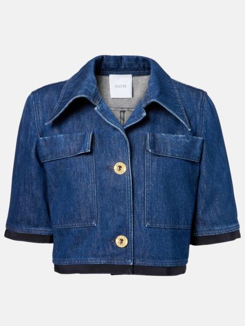 PATOU Cropped denim jacket
