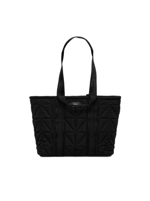 BOSS quilted logo-detail tote bag