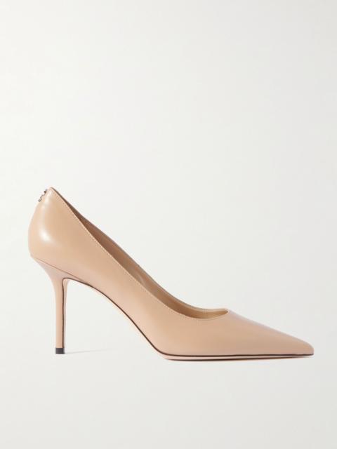 JIMMY CHOO Love 85 leather pumps Beige