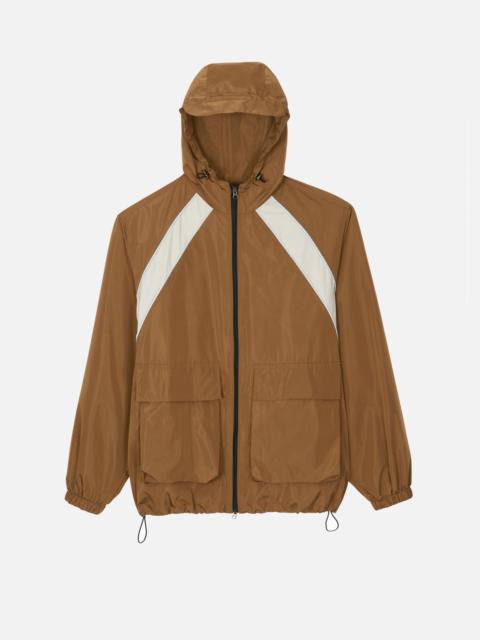 The Frankie Shop Navan Windbreaker Cargo Jacket - Brown