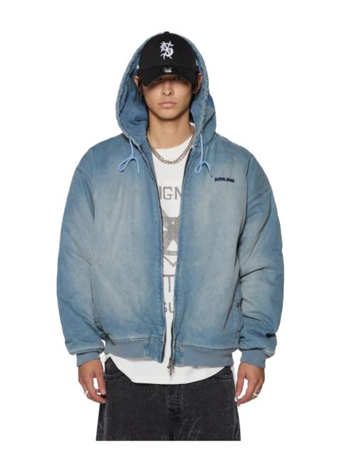 Ksubi SLOUCH BOMBER JACKET FADED INDIGO