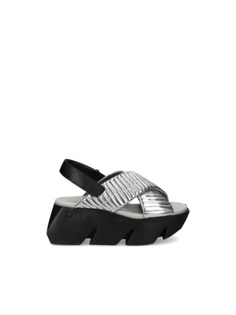 UNITED NUDE Bull Puffier quilted crossover-strap sandals