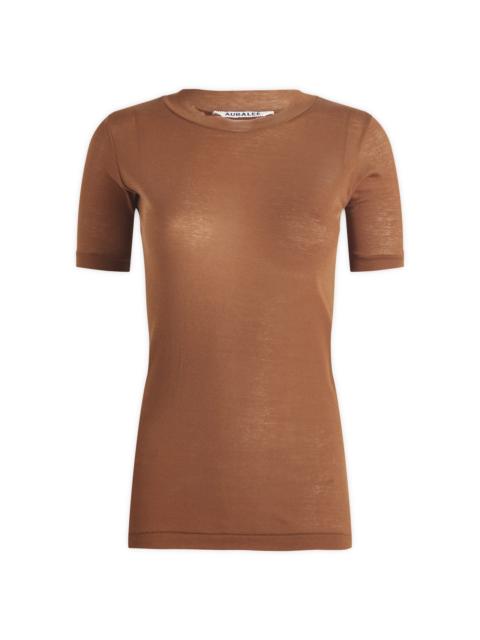 AURALEE Auralee Sheer Rib T-Shirt