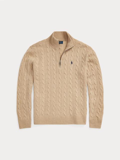 Polo Ralph Lauren Cable-Knit Quarter-Zip Sweater