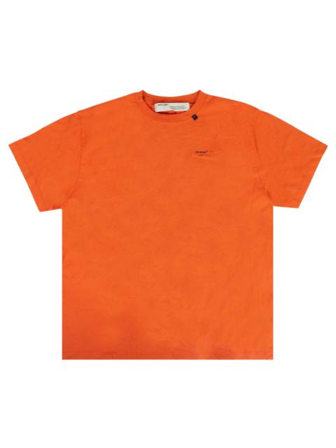 Off-White Abstract Arrows Short Sleeve Over Tee 'Orange'