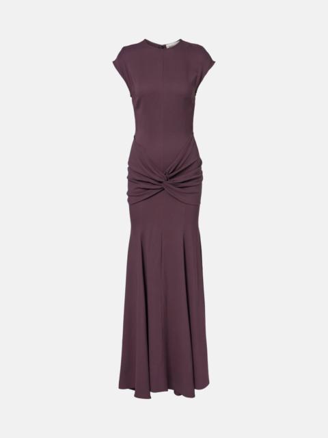 TOVE Ames gathered jersey maxi dress