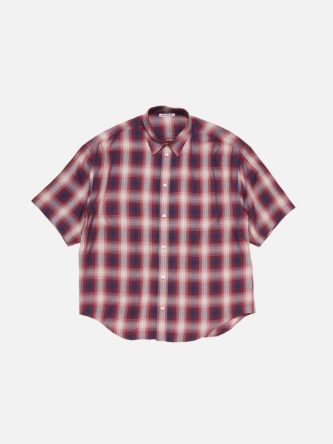 Acne Studios Button-up shirt - Red/blue