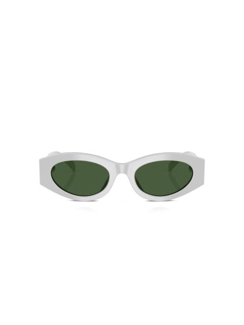 TORY BURCH oval-frame curved sunglasses