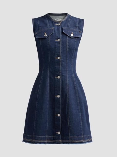SIMKHAI Women's Hanley Denim A-Line Mini Dress - Indigo Rinse