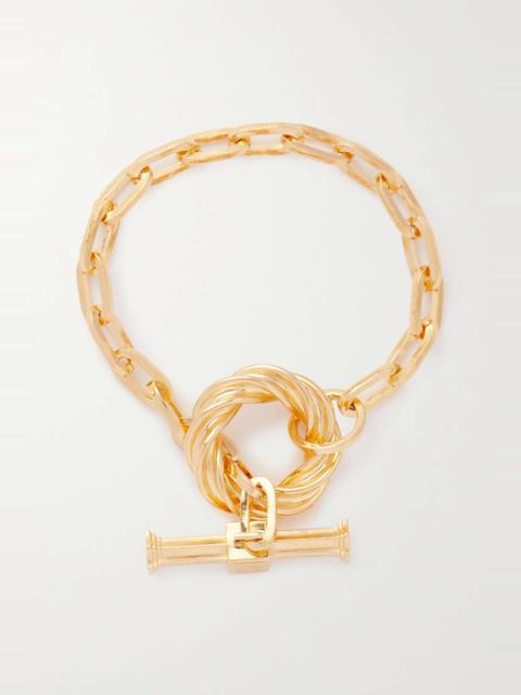 Bottega Veneta Twist gold-plated bracelet