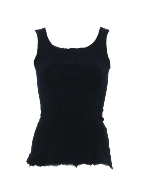 Marc Le Bihan raw-edge panelled top
