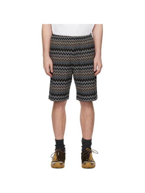 Missoni Multicolor Zig Zag Cotton Bermuda Shorts