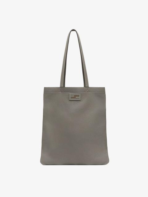 FENDI Light gray leather bag
