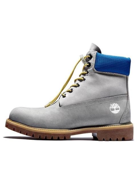 Timberland Timberland Premium 6 Inch Waterproof Boots 'Grey with Blue Collar' A2N9PD52