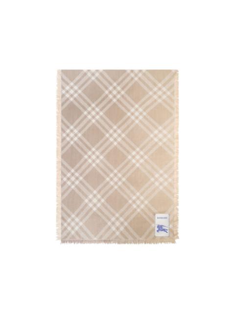 Burberry gradient Check wool silk scarf