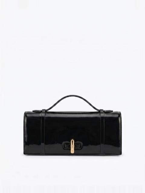 MALONE SOULIERS May Black Brushed Leather Clutch Bag