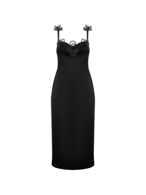David Koma flower-embellishment midi dress