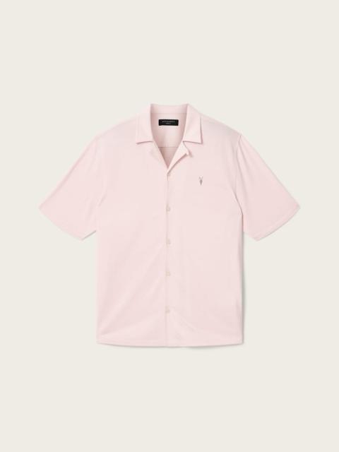 ALLSAINTS HUDSON RELAXED FIT SHORT SLEEVE RAMSKULL SHIRT