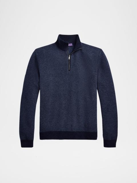 Ralph Lauren Men's Cashmere Half-Zip Sweater