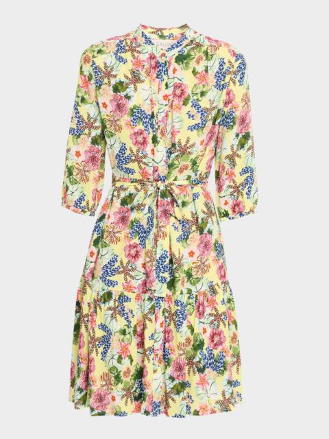 SALONI Tyra Printed A-Line Shirtdress