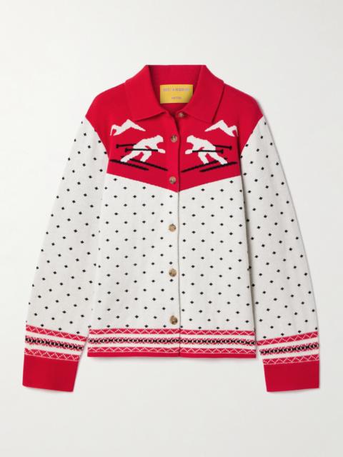 GUEST IN RESIDENCE Downhill Wool And Cashmere-blend Jacquard Cardigan
