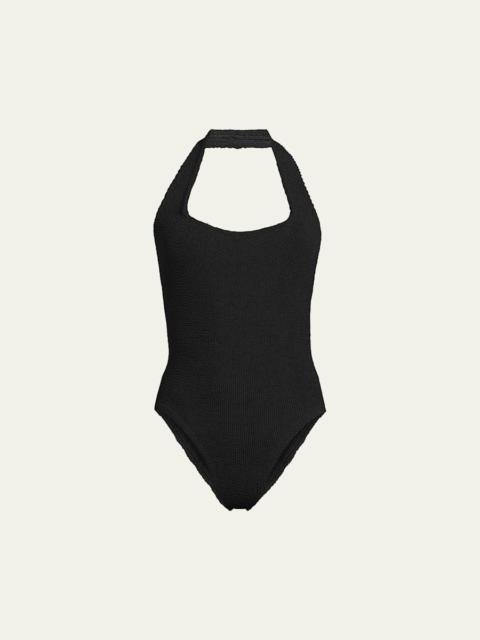 Hunza G Sandy Open-Back One-Piece Swimsuit
