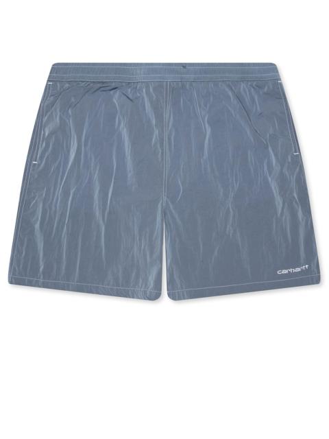 Carhartt WIP CANBY SWIM TRUNKS - GENTLE BLUE/WHITE