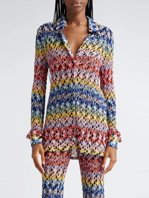 Colorful Loop Knit Shirt