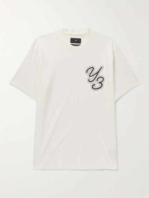 Y-3 Oversized Logo-Print Cotton-Blend Jersey T-Shirt