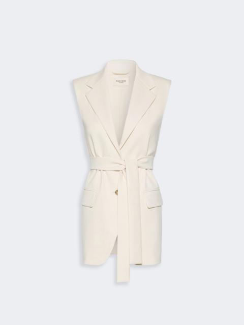WEEKEND Max Mara FIORE Milano-knit jersey gilet - IVORY