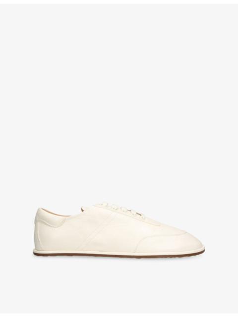DEAR FRANCES Lace-Up Leather Trainers