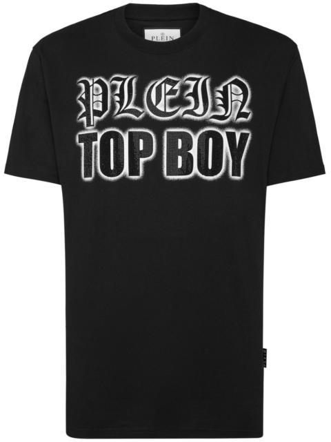 PHILIPP PLEIN crystal-embellished cotton T-shirt
