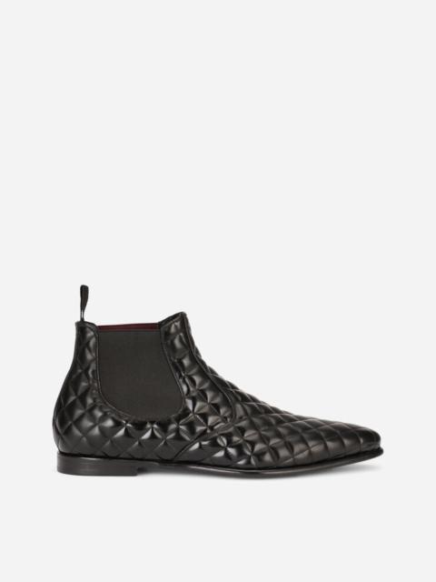 Dolce & Gabbana Quilted calfskin Chelsea boots
