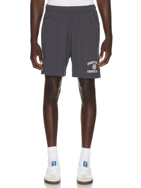 Sporty & Rich Varsity Crest Gym Short