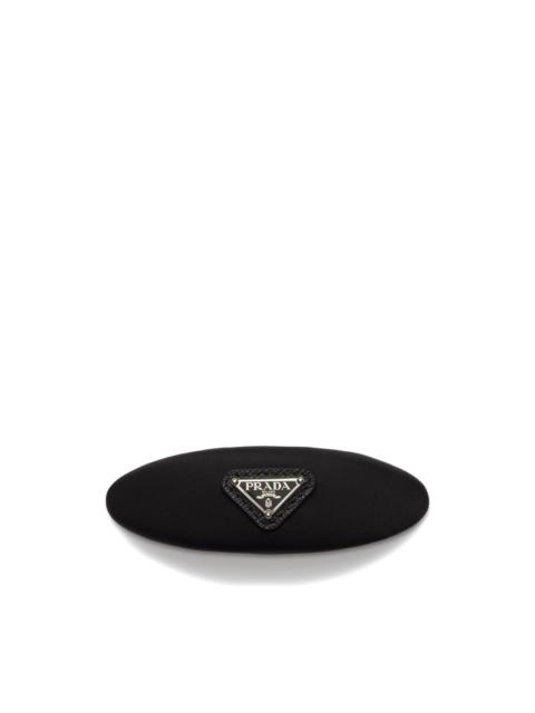 Prada logo hair clip