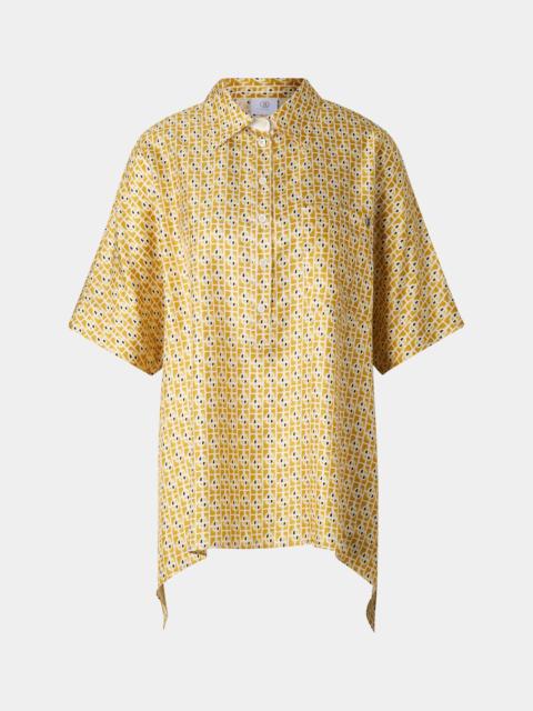 BOGNER Elvira silk blouse in Yellow/cream