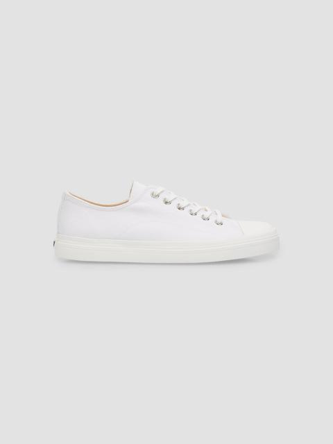 Moschino Men's Canvas Low-Top Sneakers - White