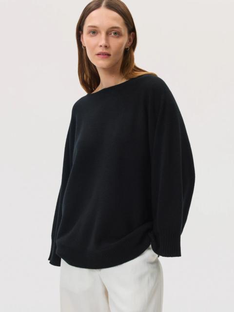Johnstons of Elgin Cashmere Cape Black Jumper