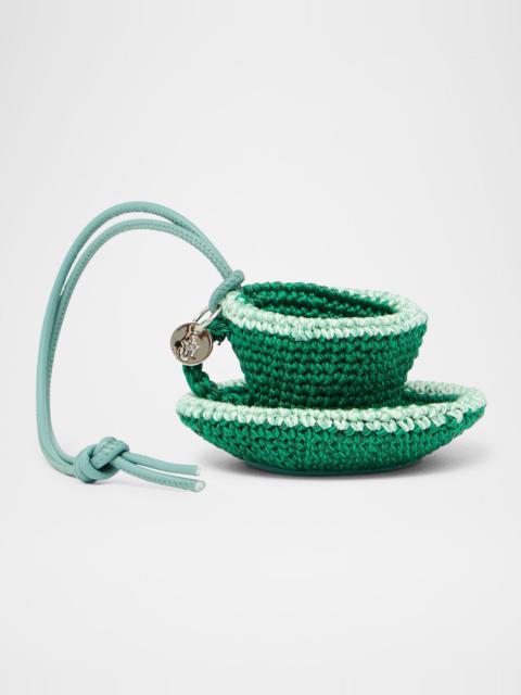JW Anderson Crochet Teacup Bag Charm