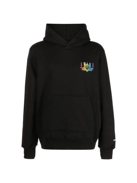 AMIRI Beverly Hills logo-print hoodie